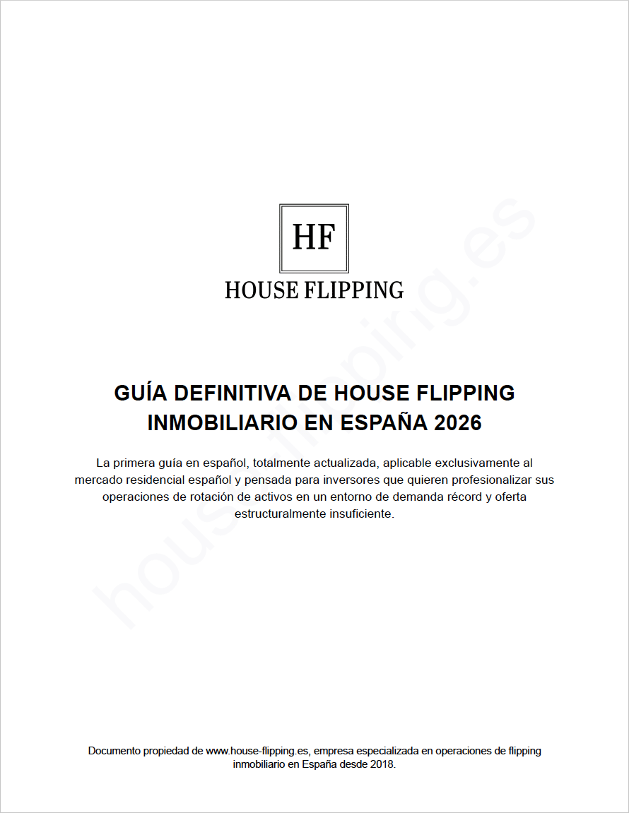 Guía House Flipping España 2026 — portada del PDF descargable